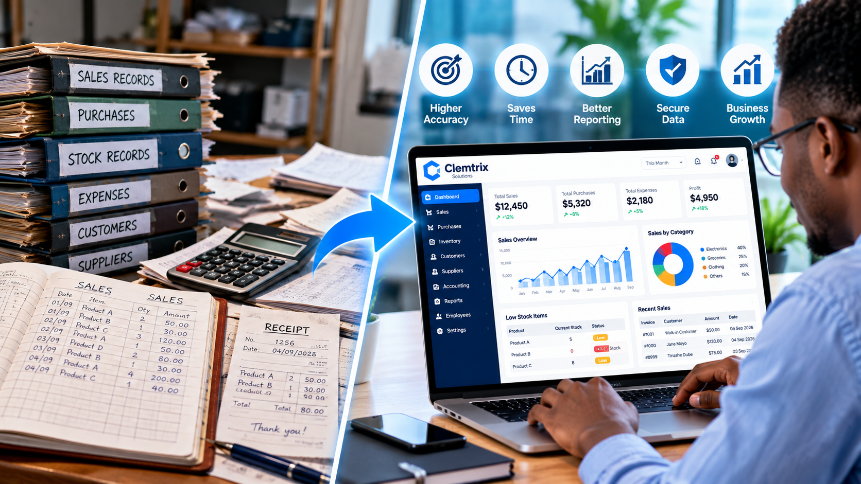 Why businesses should move from manual records to software