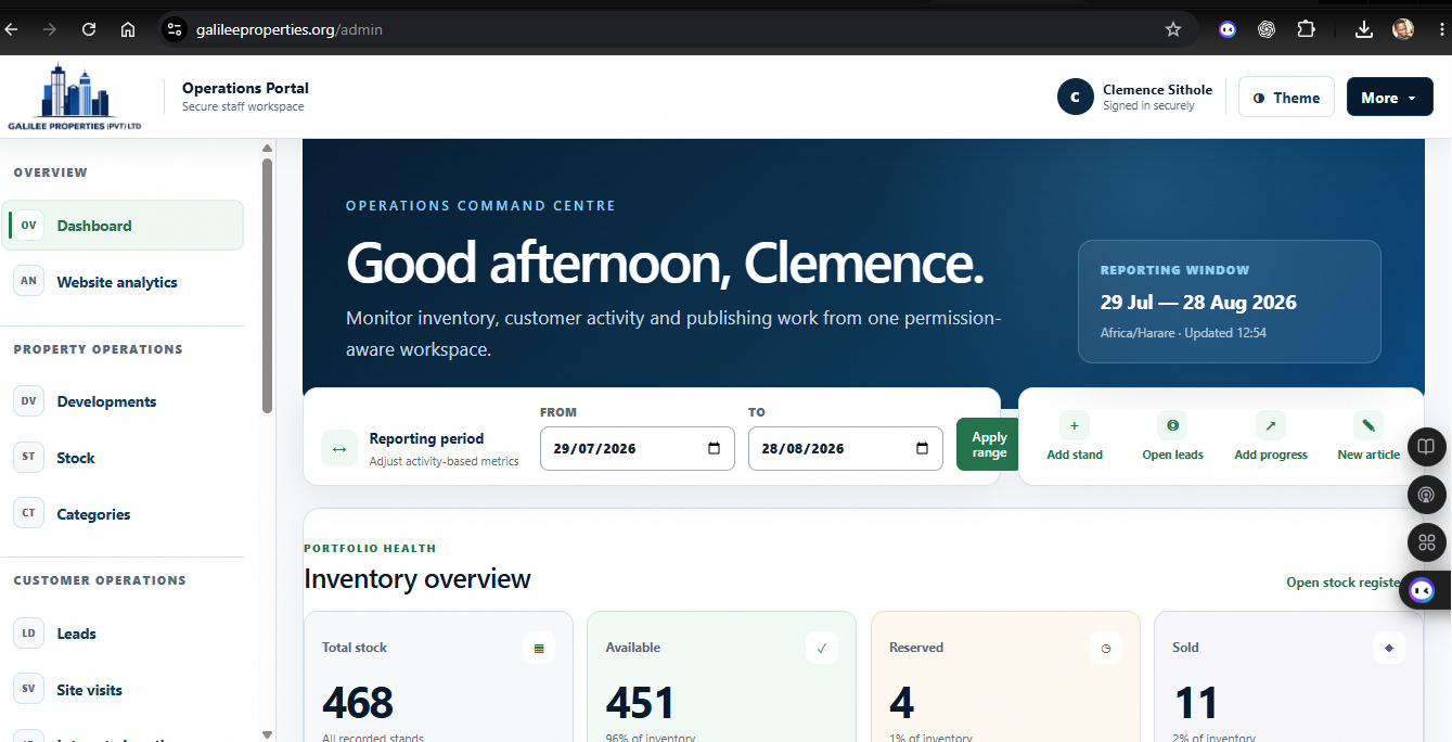 Property Management Web Platform